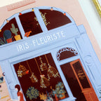 Carnet de notes A5 Fleuriste à Paris avec pages lignées