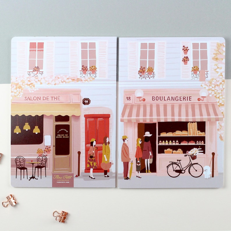 Carnet de notes A5 avec lignes - Boulangerie Paris