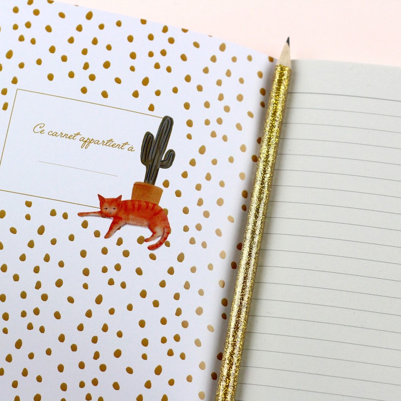 Carnet de notes A5 Fleuriste à Paris avec pages lignées