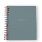 Agenda quotidien Mindful Productivity non daté 90 jours, couverture unie avec feuille d'or