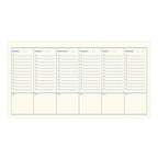 Agenda hebdomadaire Floral Vines - 12"x6,5" - Non daté - Reliure métallique bronze