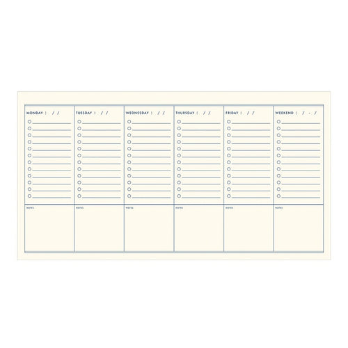 Agenda hebdomadaire Floral Vines - 12"x6,5" - Non daté - Reliure métallique bronze