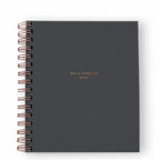 Agenda quotidien Mindful Productivity non daté 90 jours, couverture unie avec feuille d'or