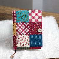 Patchwork Cloth Notebook Journal A5 A6 Thread-bound Loose-leaf Blank Grid Lined Pages Notepad Diary