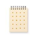 Mini carnet de notes Flower Grid - Carnet de poche avec reliure spirale et pages vierges