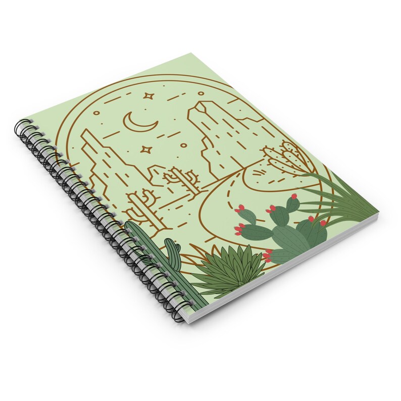 Cahier à spirale Design désert - Ligné 118 pages