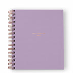 Agenda quotidien Mindful Productivity non daté 90 jours, couverture unie avec feuille d'or