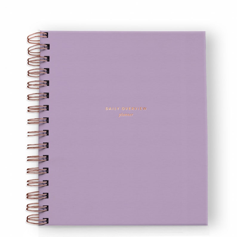 Agenda quotidien Mindful Productivity non daté 90 jours, couverture unie avec feuille d'or