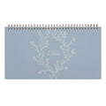 Agenda hebdomadaire Floral Vines - 12"x6,5" - Non daté - Reliure métallique bronze