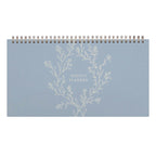 Agenda hebdomadaire Floral Vines - 12"x6,5" - Non daté - Reliure métallique bronze