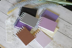 Carnet de croquis aquarelle fait main, mini spirale, format voyage, 2.75 x 4 pouces, 40 pages