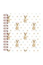 Cahiers à spirales lapin, lot de 2, 15 x 15 cm, 160 pages, non lignés