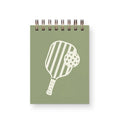 Mini Carnet de Notes Pickleball Paddle - 3x4 Pouces, Reliure Spirale, Pages Blanches Non Lignées