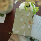 Goose Fabric Notebook Journal, A5 A6 Loose-Leaf Thread-Bound, Refillable Diary with 11 Inner Paper Styles