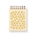 Mini carnet de notes motif citron, cahier de poche reliure spirale, pages blanches 3x4 pouces