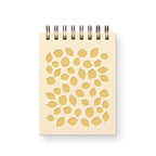 Mini carnet de notes motif citron, cahier de poche reliure spirale, pages blanches 3x4 pouces