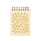 Mini carnet de notes motif citron, cahier de poche reliure spirale, pages blanches 3x4 pouces
