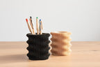 Pot à crayons en bois minimaliste 9 cm de hauteur