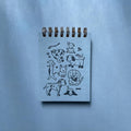 Carnet de notes pour chien | Mini carnet de poche | Pages blanches | Reliure spirale