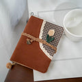 Tulip Corduroy Lace Patchwork Journal A5 A6 Floral Fabric Notebook Refillable Embroidery Notepad Portable Planner