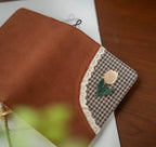 Tulip Corduroy Lace Patchwork Journal A5 A6 Floral Fabric Notebook Refillable Embroidery Notepad Portable Planner