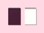 Carnet de notes couverture rigide en tissu A5/B5/A4, 105 g/m², 200 pages, spirale métallique