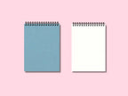 Carnet de notes couverture rigide en tissu A5/B5/A4, 105 g/m², 200 pages, spirale métallique