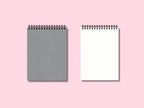 Carnet de notes couverture rigide en tissu A5/B5/A4, 105 g/m², 200 pages, spirale métallique