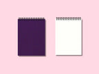 Carnet de notes couverture rigide en tissu A5/B5/A4, 105 g/m², 200 pages, spirale métallique
