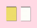 Carnet de notes couverture rigide en tissu A5/B5/A4, 105 g/m², 200 pages, spirale métallique