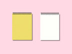 Carnet de notes couverture rigide en tissu A5/B5/A4, 105 g/m², 200 pages, spirale métallique