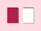 Carnet de notes couverture rigide en tissu A5/B5/A4, 105 g/m², 200 pages, spirale métallique