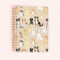 Cahier à spirales chiots 150 pages lignées format 6,25x8,5 pouces fabriqué au Canada