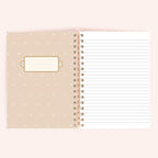 Cahier à spirales chiots 150 pages lignées format 6,25x8,5 pouces fabriqué au Canada