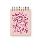 Carnet de notes motif nœud 3x4 pouces - Bloc-notes reliure spirale pages blanches