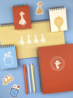 Mini carnet de notes Flower Pocket | Revue | Cahier de poche | Reliure spirale | Pages blanches 3x4 pouces