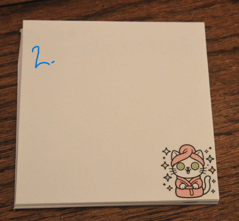 Pense-bêtes chat/chaton, 40 notes, 3 tailles, 3,5 x 3,5 pouces