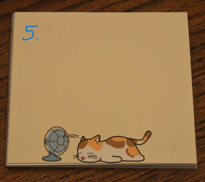 Pense-bêtes chat/chaton, 40 notes, 3 tailles, 3,5 x 3,5 pouces