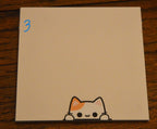 Pense-bêtes chat/chaton, 40 notes, 3 tailles, 3,5 x 3,5 pouces