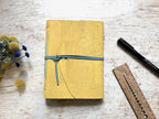 Carnet B6 liège naturel uni couleur au choix – Journal écriture – Papier ligné ou uni – Reliure cousue main