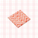 Lot de 6 Post-it Groovy Rétro 3x3 - Blocs-notes Esthétiques Pastel en Damier Ondulé - Fournitures de Bureau