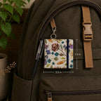 Carnet de notes floral aquarelle 3,5 x 3,5 pouces avec stylo et post-it